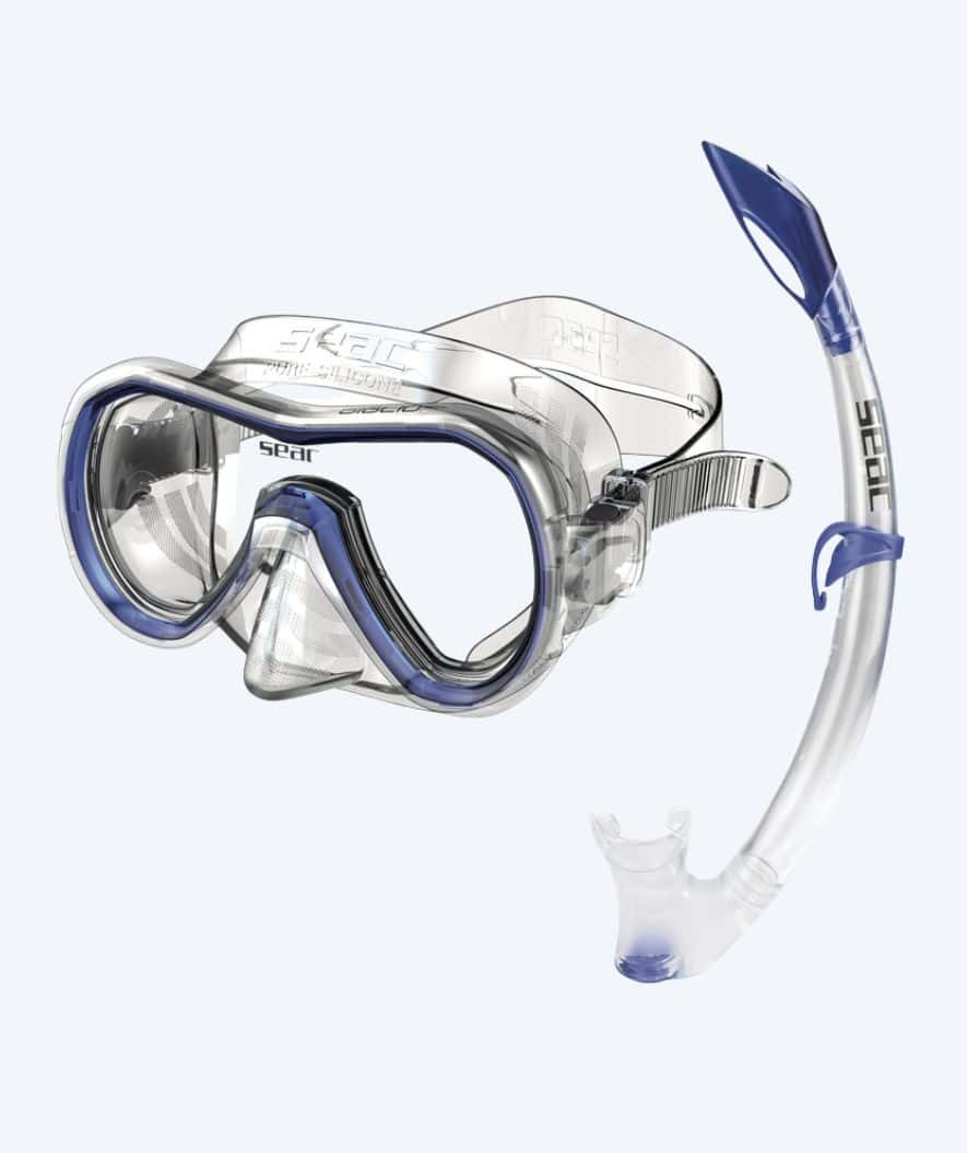 SEAC Combo snorkelset för barn (från 12 år) - Giglio MD - Blå
