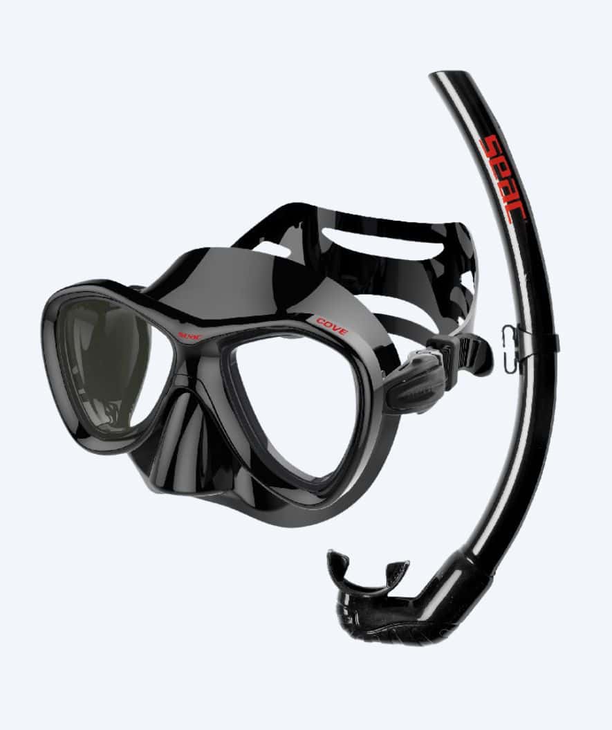 SEAC Combo snorkelset för vuxna - Cove - Svart