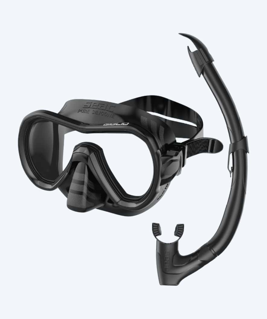 SEAC Combo snorkelset för vuxna - Giglio - Svart