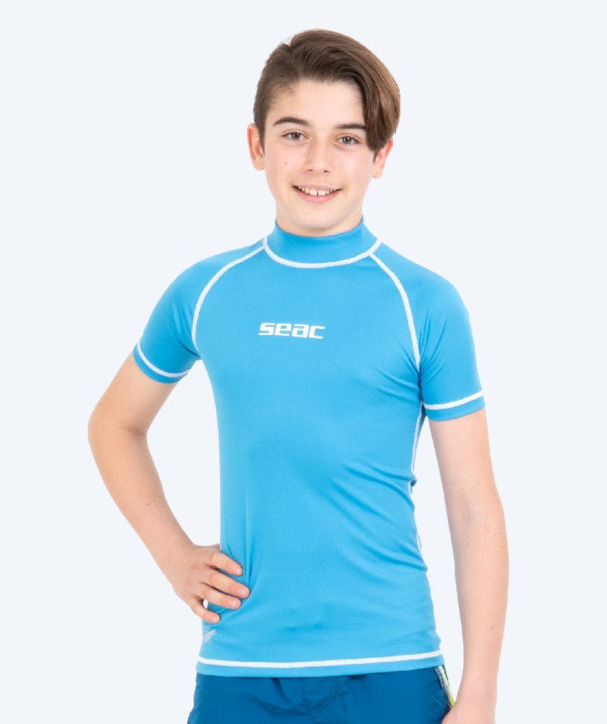 SEAC UV-tröja för barn - T-Sun Short - Blå/vit