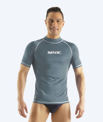SEAC UV-tröja för herr - T-Sun Short - Grå/vit