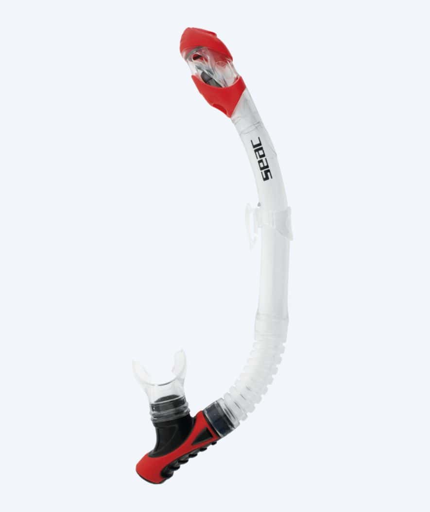 SEAC full-dry snorkel för vuxna - Reverse - Vit/röd