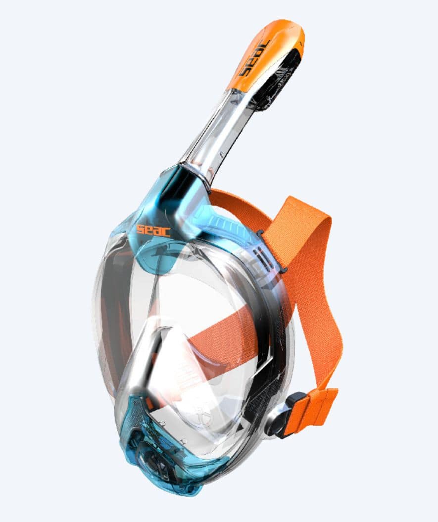 SEAC full face-cyklop för barn - Libera XS/S - Orange/blå