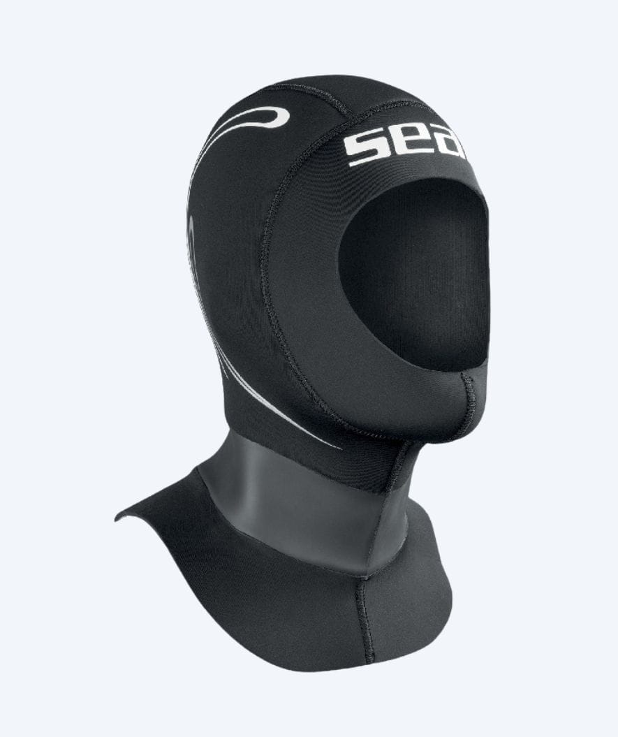 SEAC dykarhätta i neopren - Tekno - Svart
