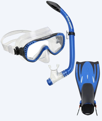 Aqualung snorkelset för vuxna - Pakala - Blå/svart