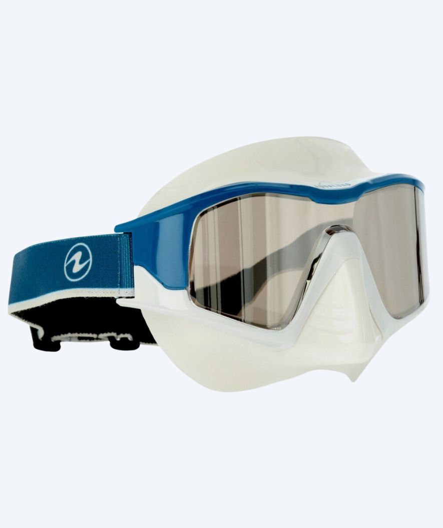 Aqualung cyklop för vuxna - Vita - Mörkblå/vit (Smoke lins)