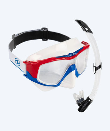 Aqualung Combo snorkelset för vuxna - Vita - Vit/svart