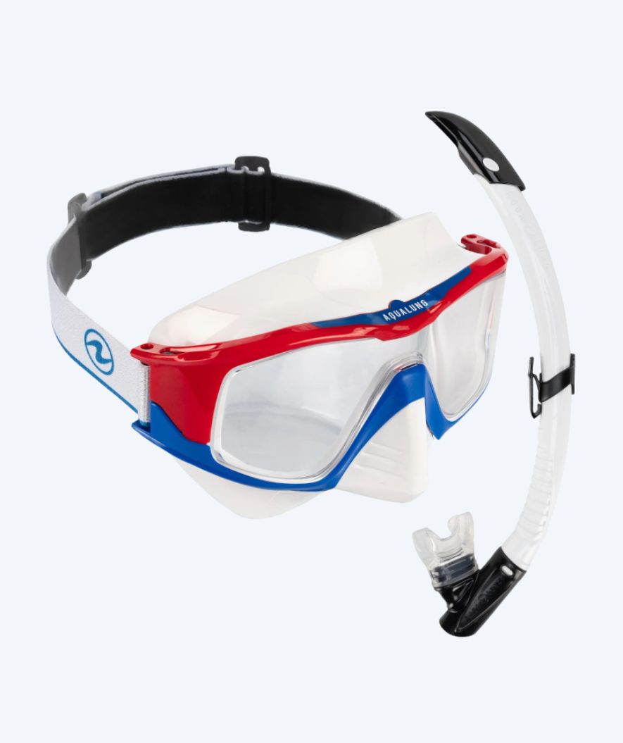 Aqualung Combo snorkelset för vuxna - Vita - Vit/svart