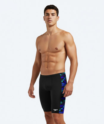 Speedo långa badbyxor för herr - Hyperboom Panel - Svart/mörkblå
