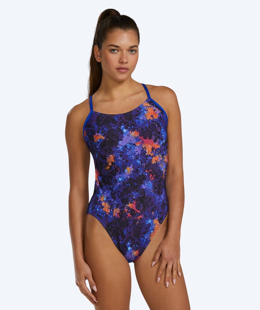 TYR baddräkt för dam - Durafast Elite Cutoutfit - Lila/orange