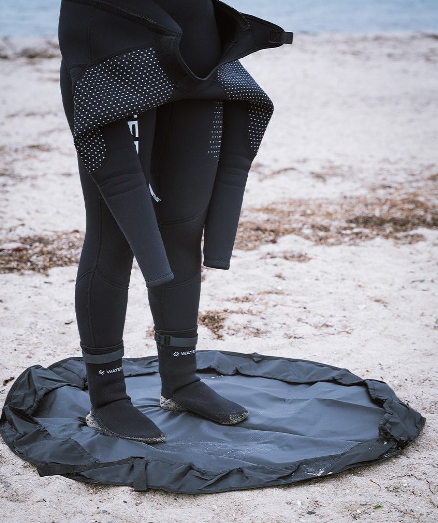 Watery ombytesmatta - Oxford - Svart