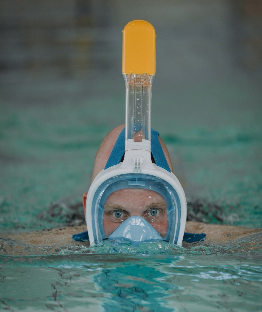 Watery snorkelmask för vuxna - Oxygen - Svart