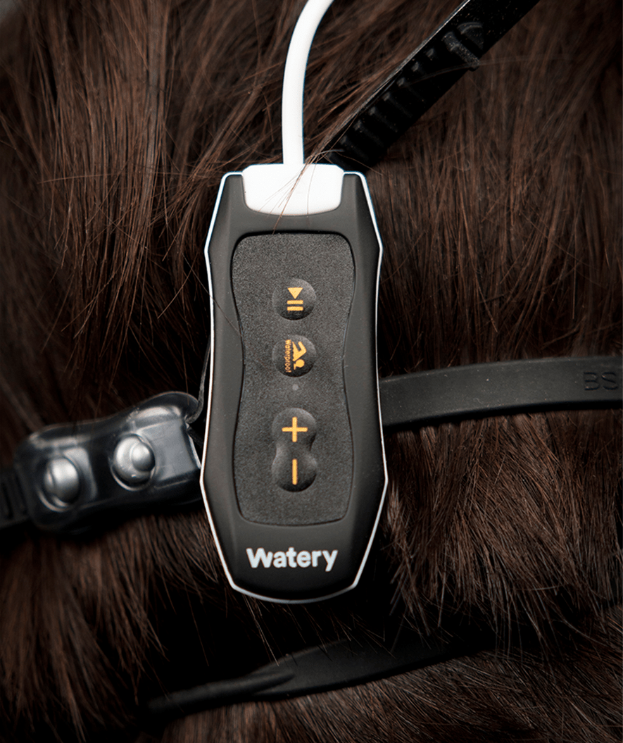 Watery vattentäta MP3 hörlurar - Storm - Svart