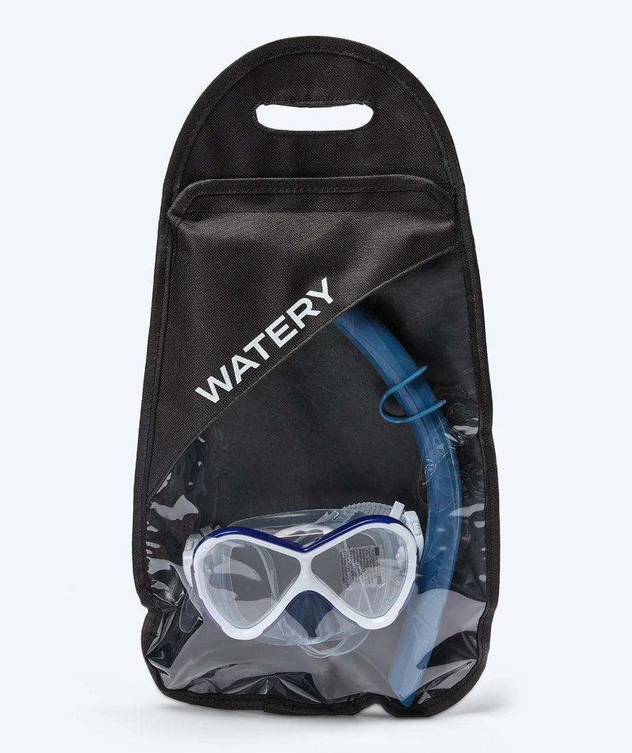 Watery snorkel väska - 2-Set PVC - Svart