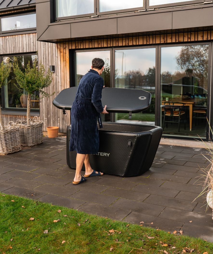 Watery uppblåsbart isbad - Ace - Svart