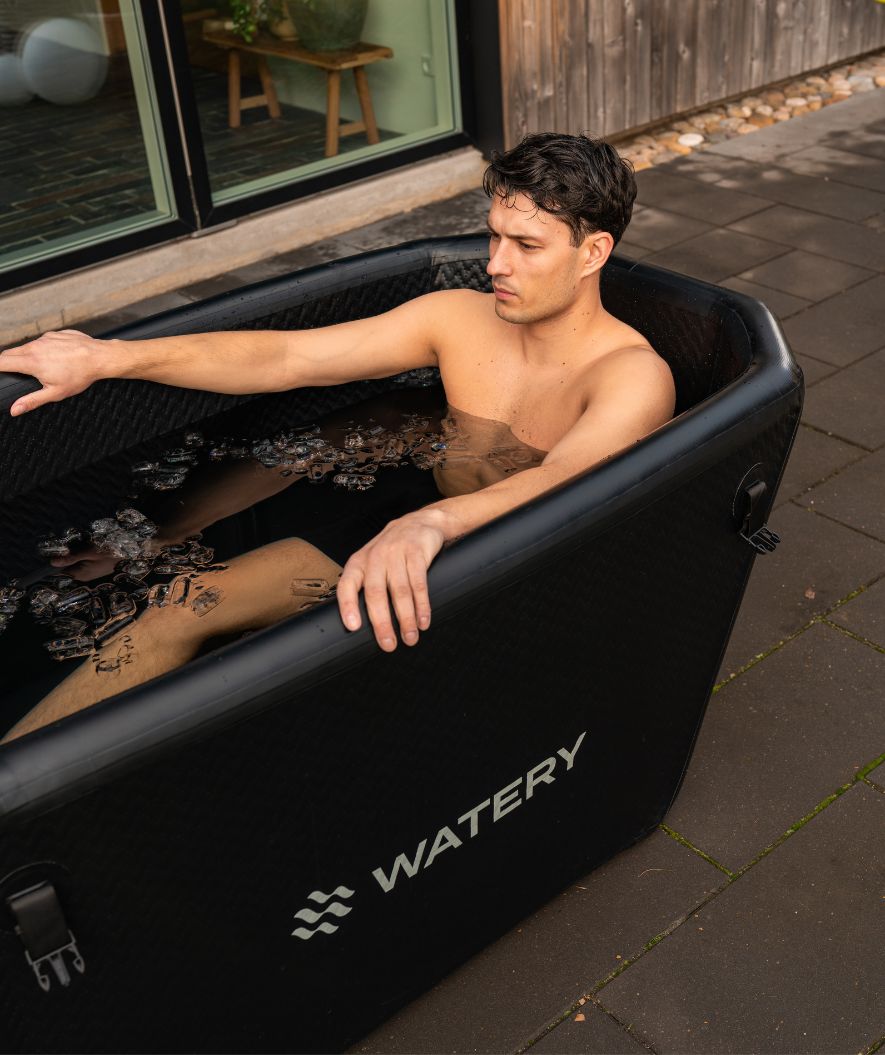 Watery uppblåsbart isbad - Ace - Svart