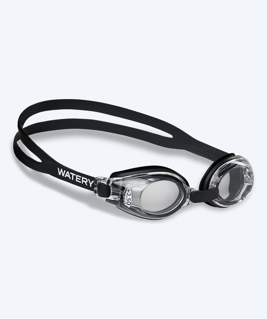 Watery långsynta simglasögon med styrka för barn - (+2.0) till (+4.0) - Baffin - Svart
