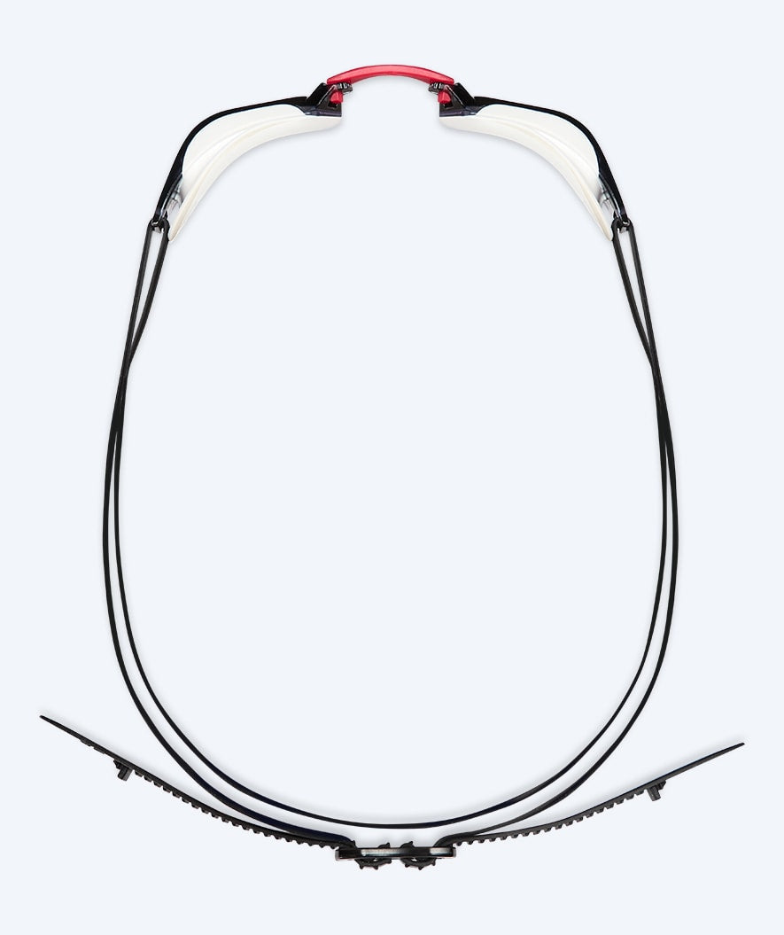 Watery motionssimglasögon - Brooks Mirror - Vit/silver