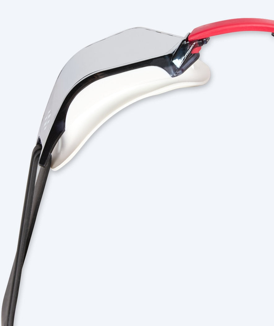 Watery motionssimglasögon - Brooks Mirror - Vit/silver