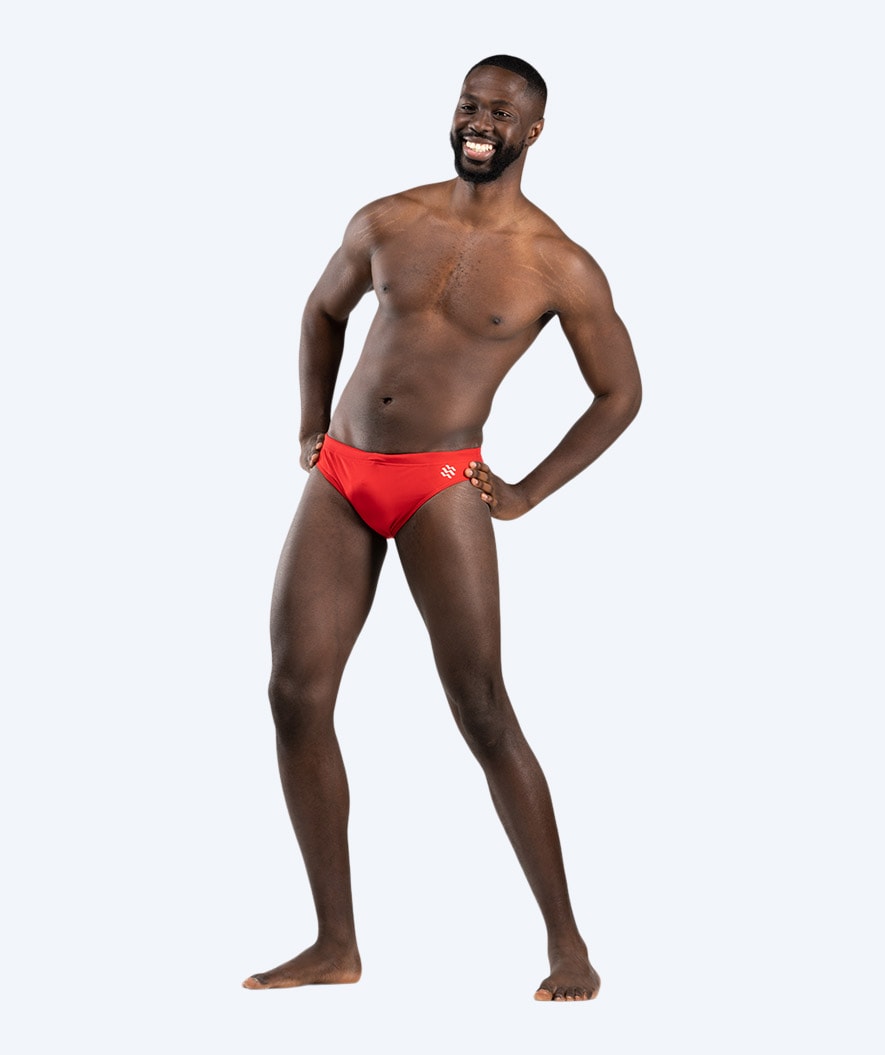 Watery trekantiga badbyxor för herr - Budgie Eco - Cherry Red