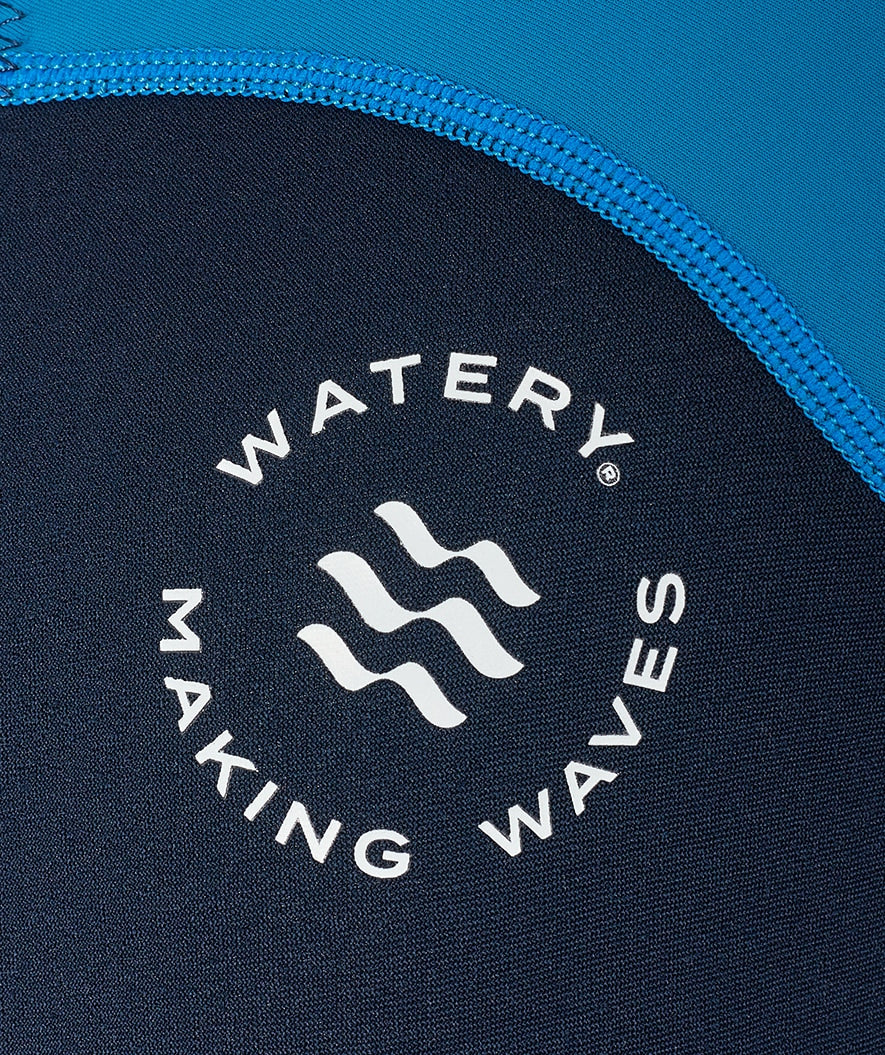 Watery UV-våtdräkt för barn - Calypso Full-Body - Blå/marinblå