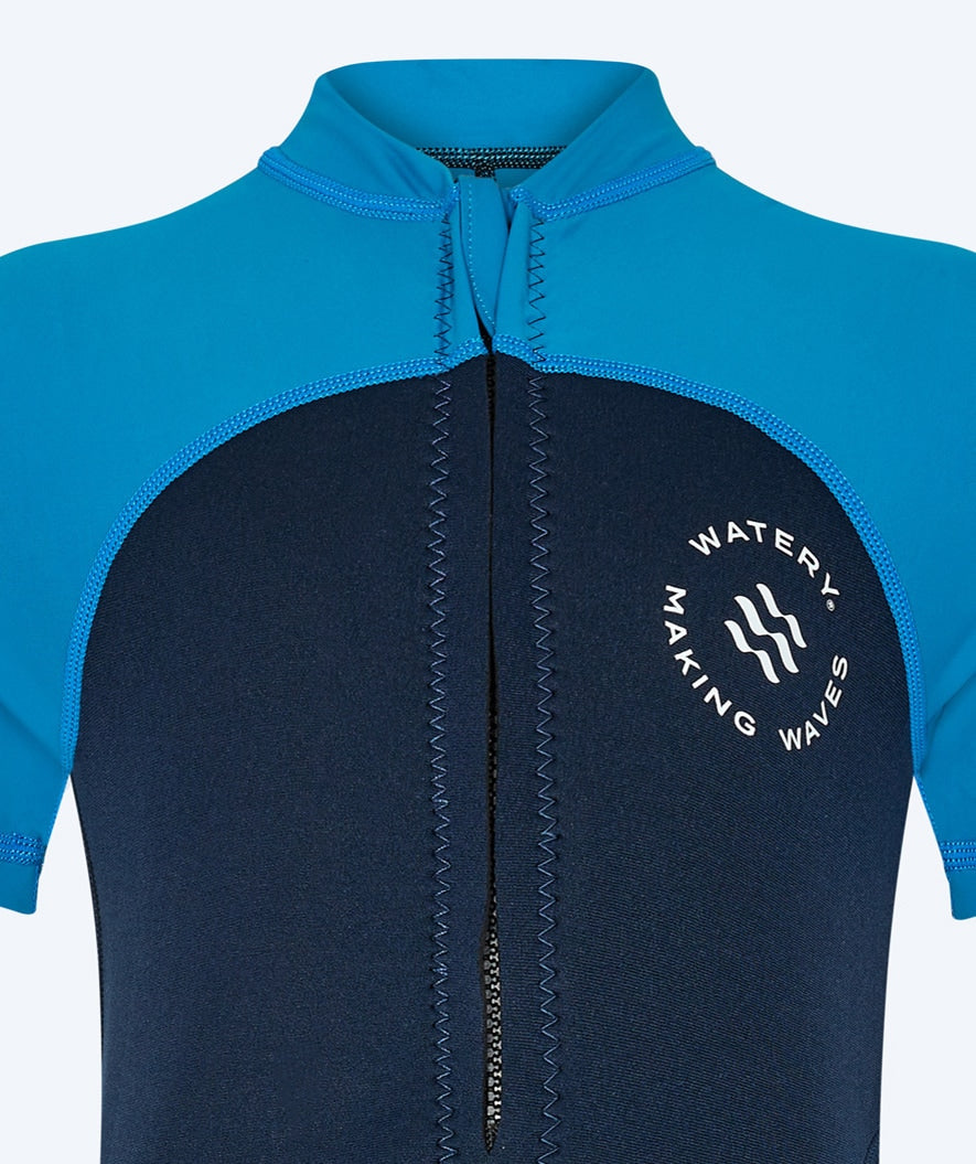 Watery UV-våtdräkt för barn - Calypso Shorty - Mörkblå