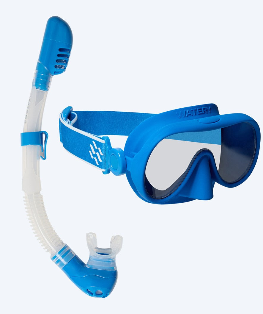 Watery Combo snorkelset för barn (4-10) - Alton - Blå