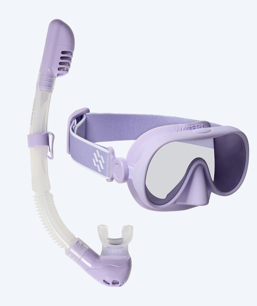 Watery Combo snorkelset för barn (4-10) - Alton - Lila