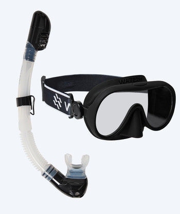 Watery Combo snorkelset för barn (4-10) - Alton - Svart