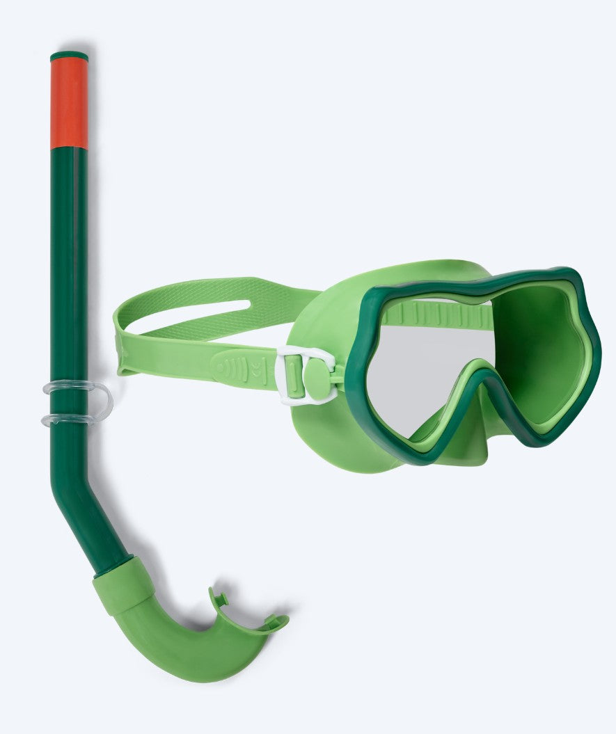 Watery Combo snorkelset för barn (4-10) - Pulina - Grön