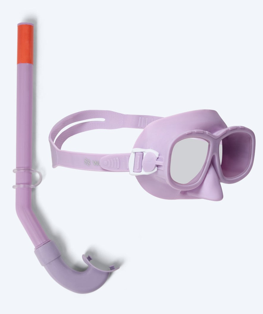 Watery Combo snorkelset för barn (4-10) - Wyre - Lila