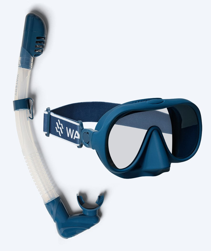 Watery Combo snorkelset för vuxna (från 15 år) - Alton - Mörkblå