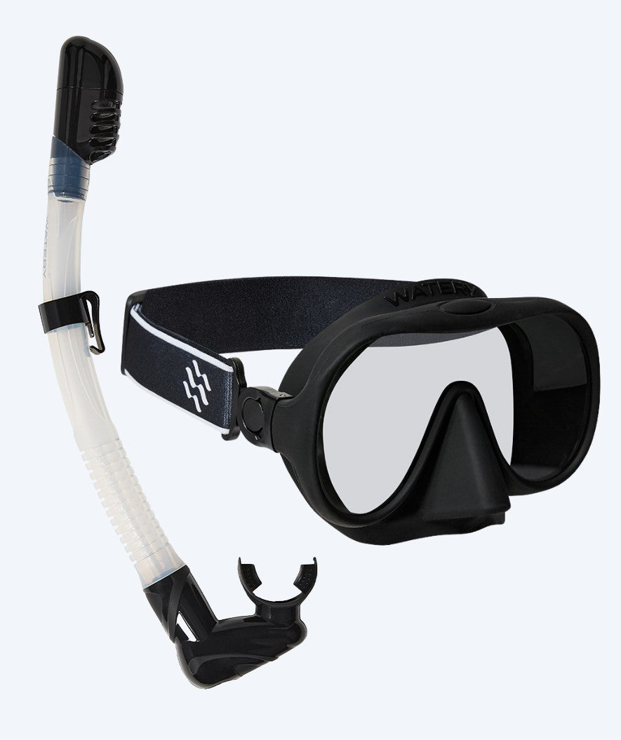 Watery Combo snorkelset för vuxna (från 15 år) - Alton - Svart