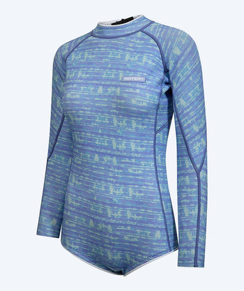 Watery neopren springsuit till damer - Crosswind Flex - Ljusblå