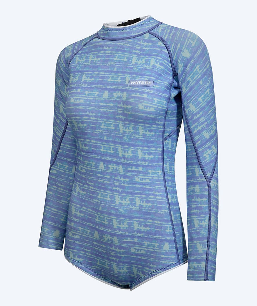 Watery neopren springsuit till damer - Crosswind Flex - Ljusblå