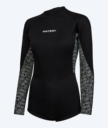 Watery neopren springsuit till damer - Crosswind - Svart/Vit