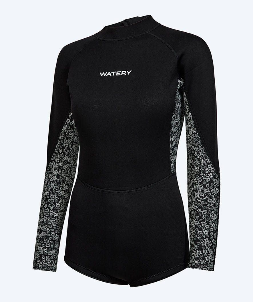 Watery neopren springsuit till damer - Crosswind - Svart/Vit