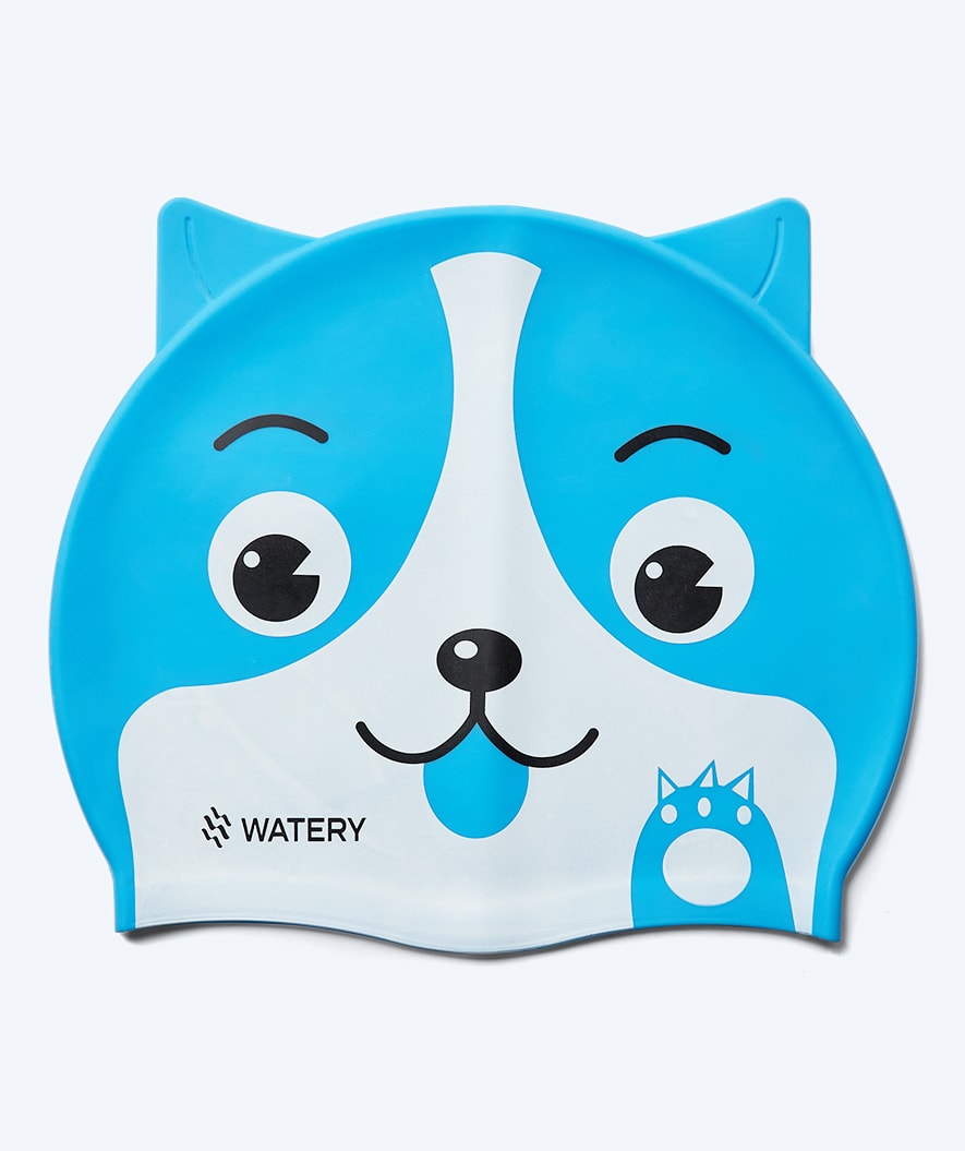 Watery badmössa för barn - Dashers - Cat (Ljusblå)