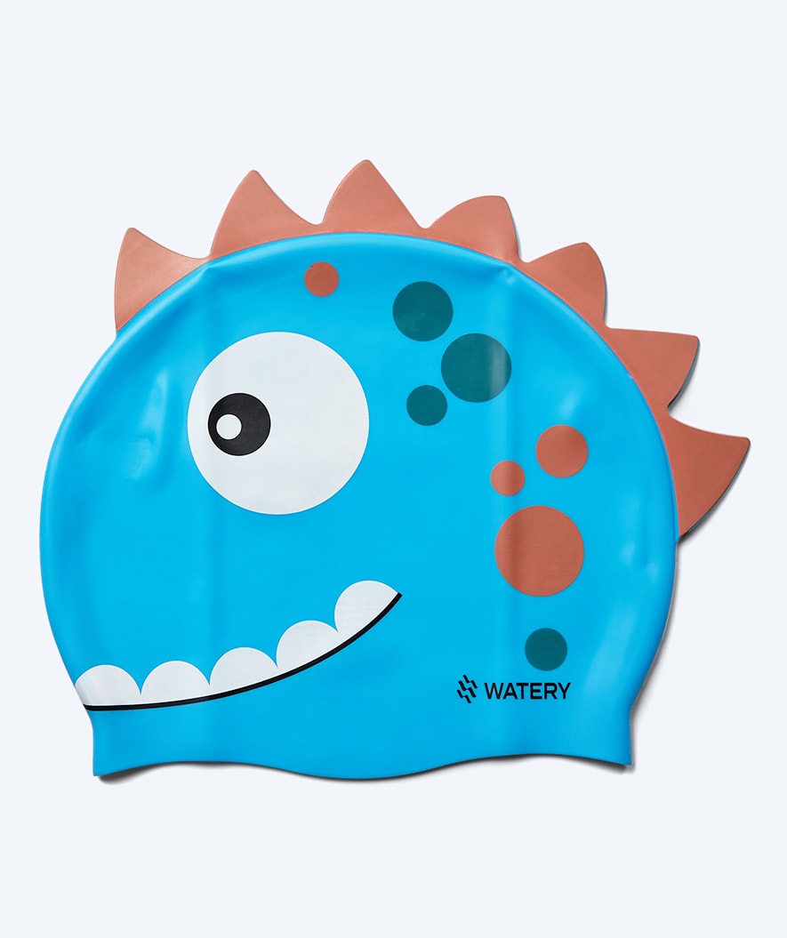Watery badmössa för barn - Dashers - Dino (Ljusblå)