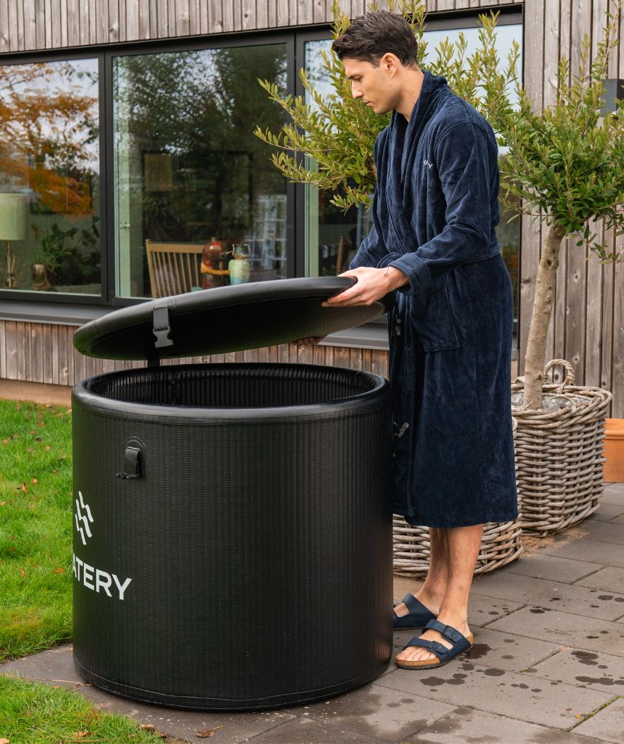 Watery uppblåsbart isbad - Deluxe - Svart