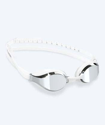 Watery Elite simglasögon - Poseidon Mirror - Vit/silver