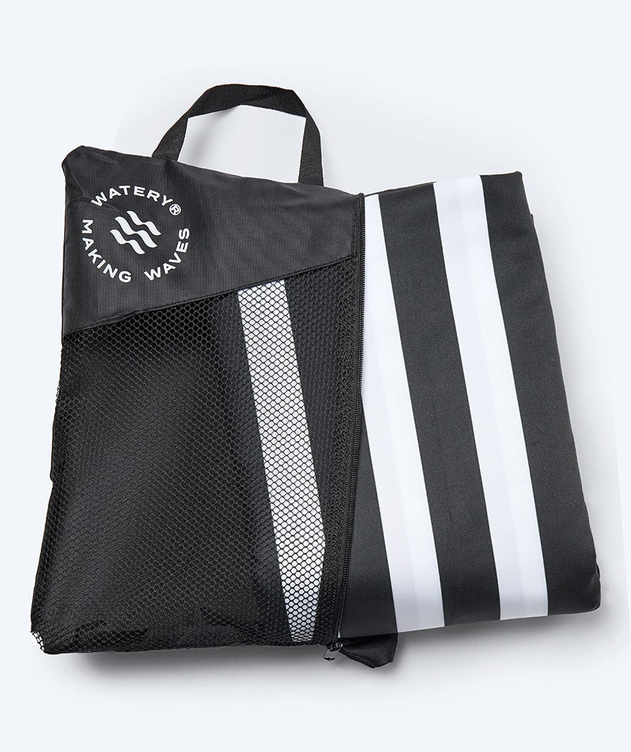 Watery microfiber handduk (180 x 200 cm) - Eco Nebraska Family - Svart