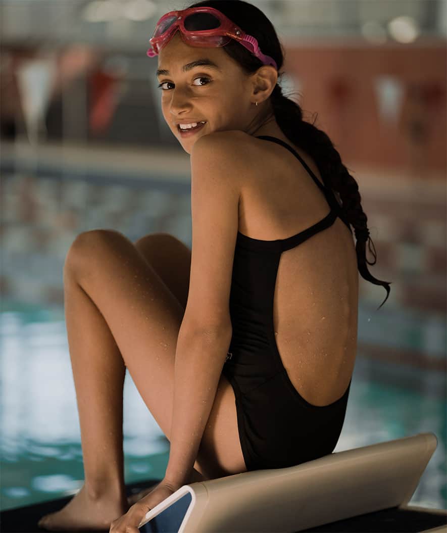 Watery baddräkt för flickor - Freestyler - Svart