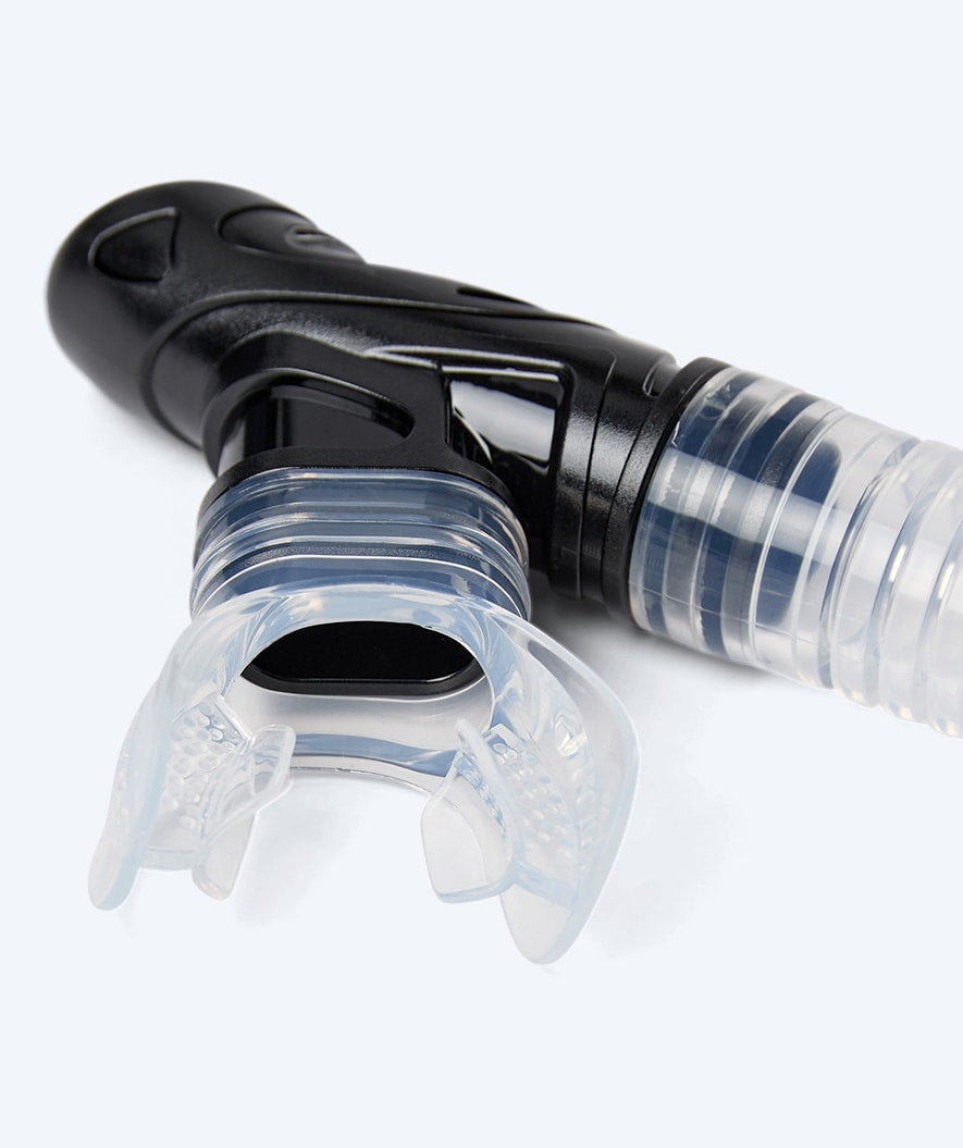 Watery full-dry snorkel för vuxna - Hudson - Svart