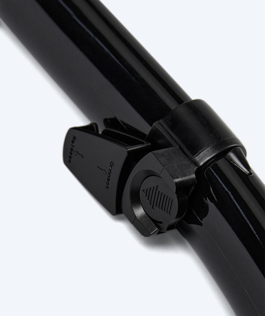 Watery full-dry snorkel för vuxna - Hudson - Svart