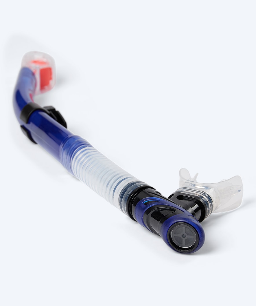 Watery full-dry snorkel för vuxna - Hudson - Blå