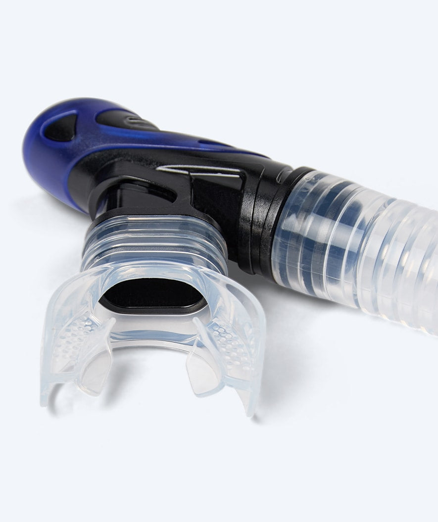 Watery Combo snorkelset för vuxna - Hudson Full-dry - Blå