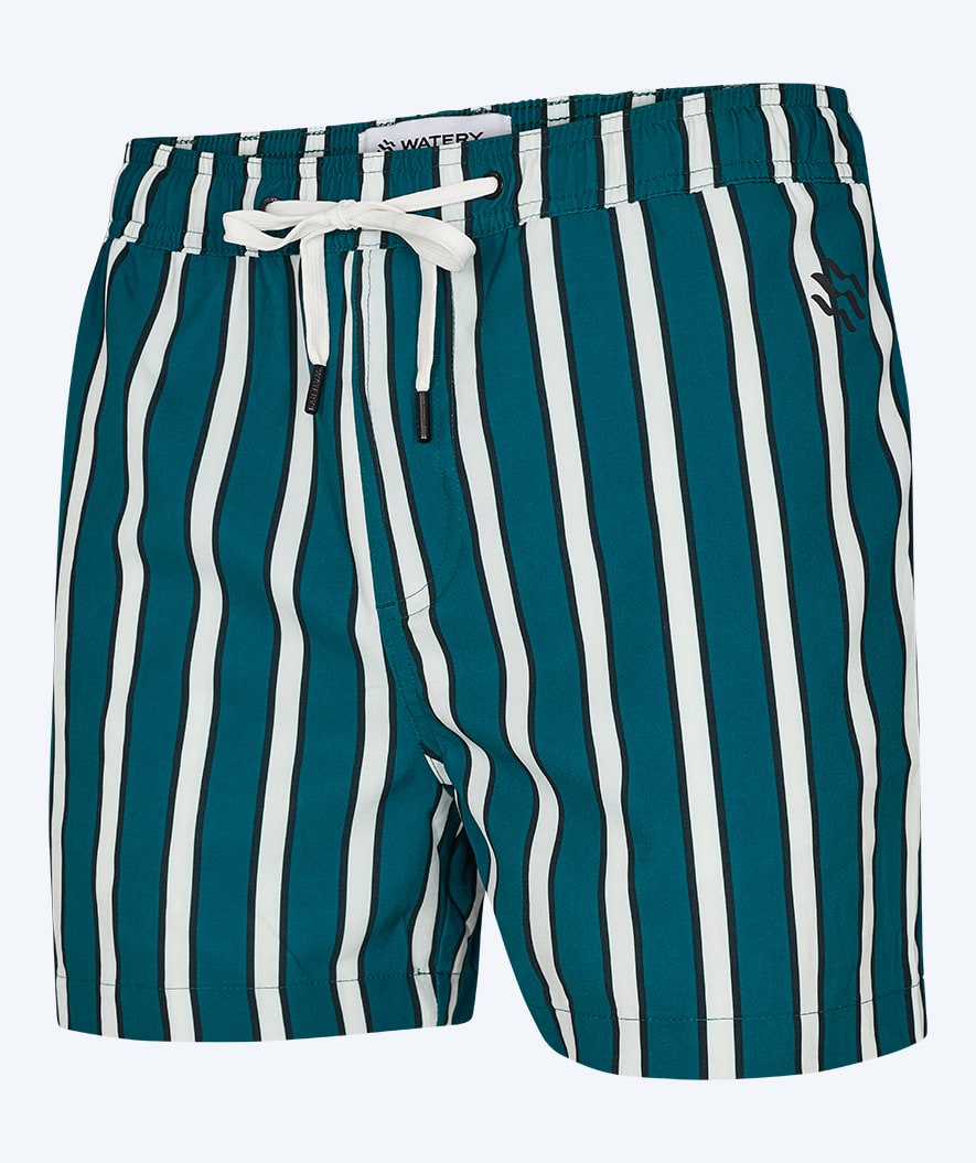 Watery badshorts för herr - Kelvin Eco - Grön/vit