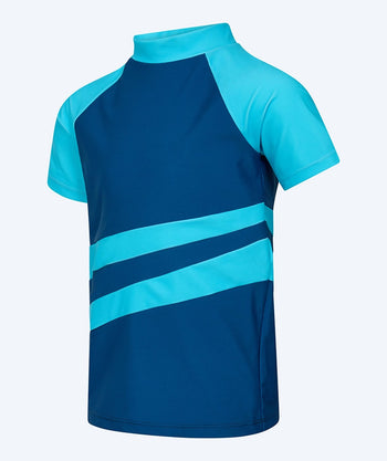 Watery UV-tröja för barn - Manami Short Sleeve Rashguard - Atlantic Blue