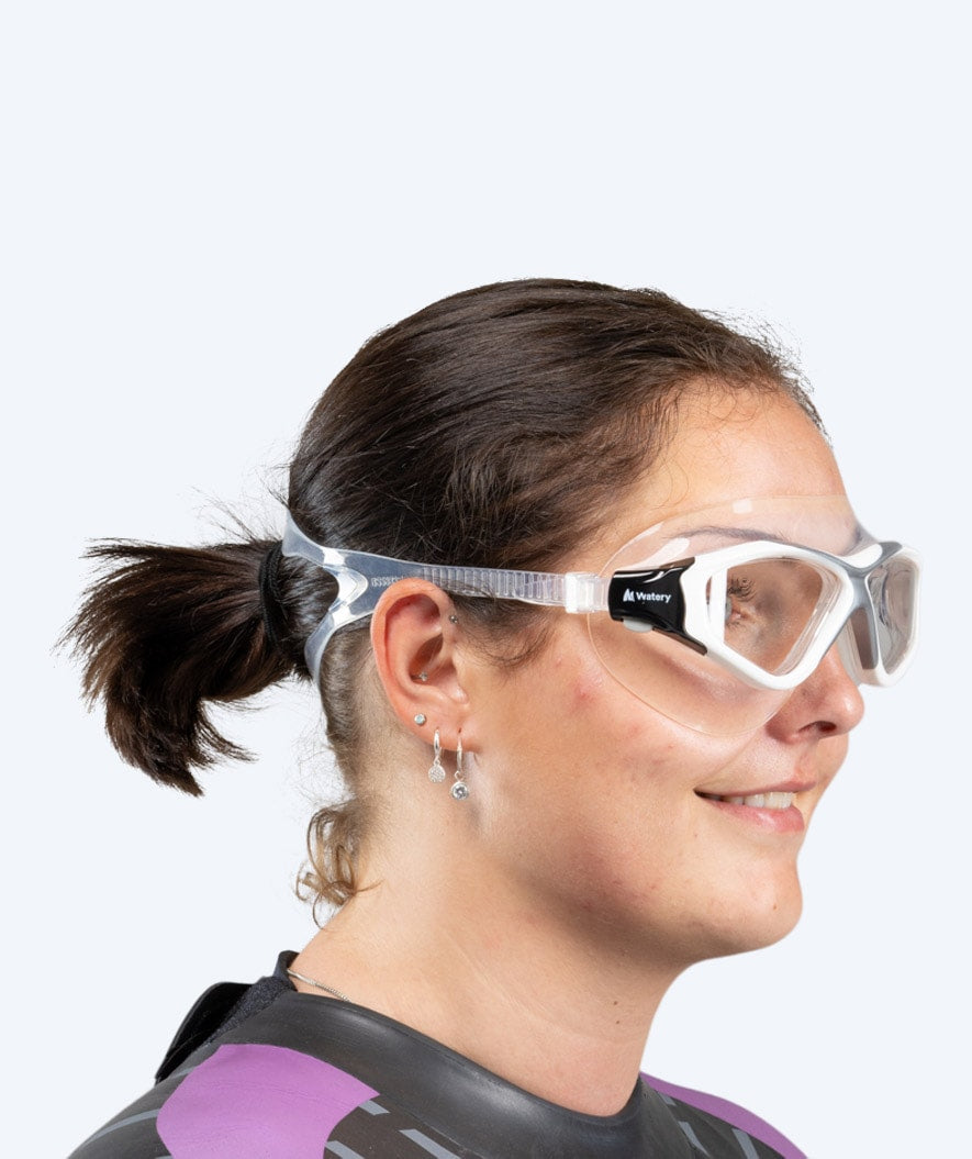 Watery simmask för vuxna - Mantis - Vit/grå